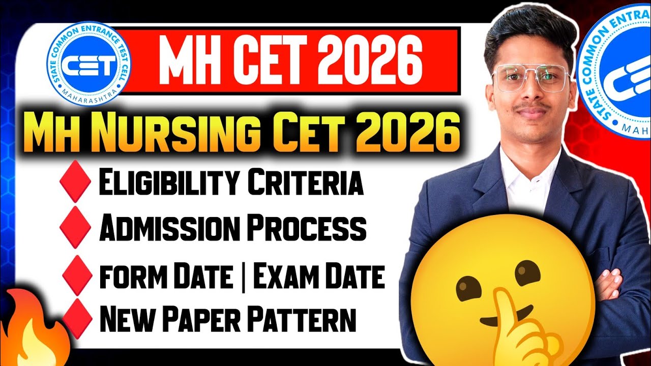 MH Bsc Nursing Admission Process 2026 ✅| Eligibility Criteria & Preparation | Mh Nursing Cet 2026 🔥!