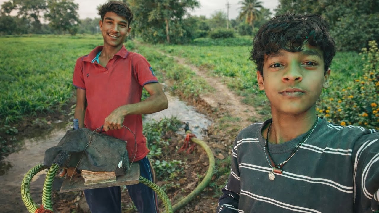 AAJ KHET ME LAGAYE MOTOR 😁😁
