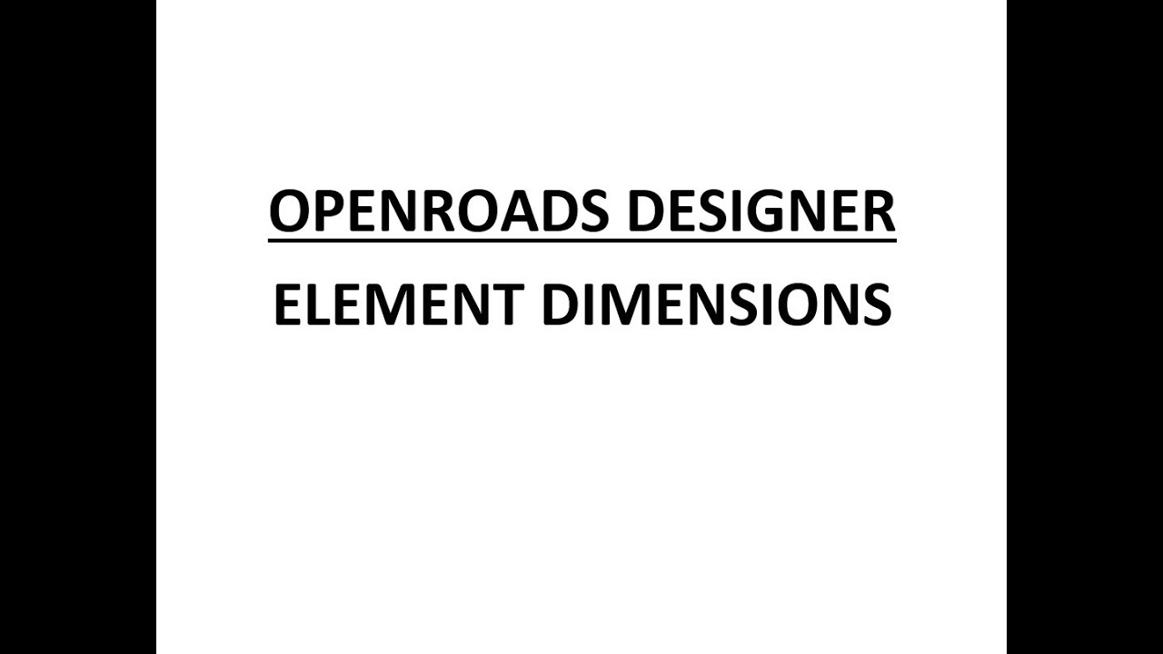ORD - MicroStation - 14.1 - Размеры элементов
