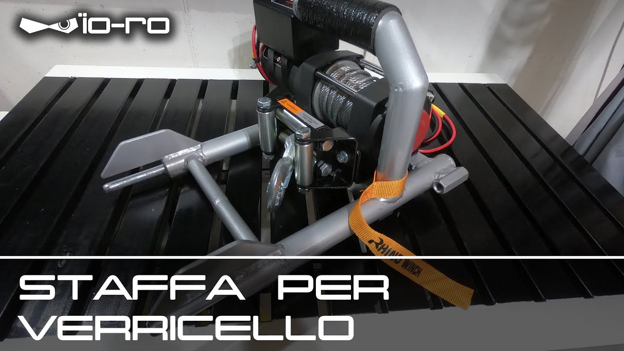 Staffa per verricello a innesto - Carica moto automatico per rimorchi, camper, auto - PART 4