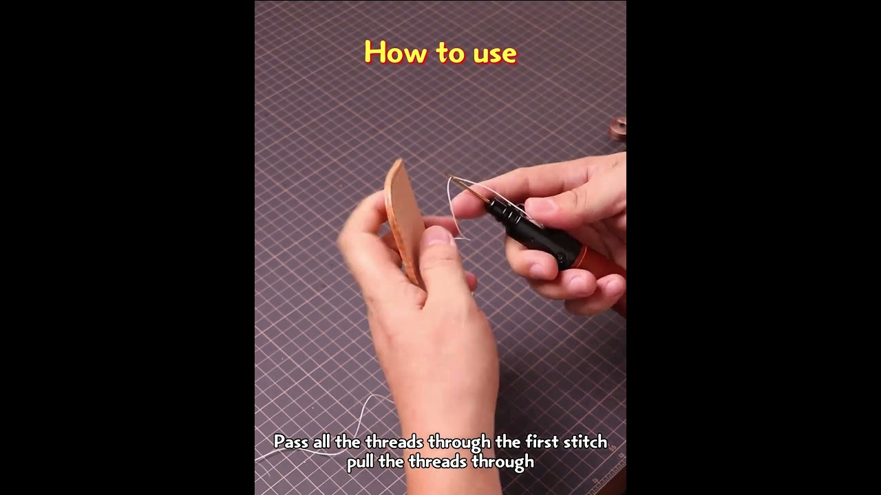 WUTA Leather Sewing Awl Thread Kit Speedy Stitcher Hand Sewing Machine Tools Craft Shoemaker Repair