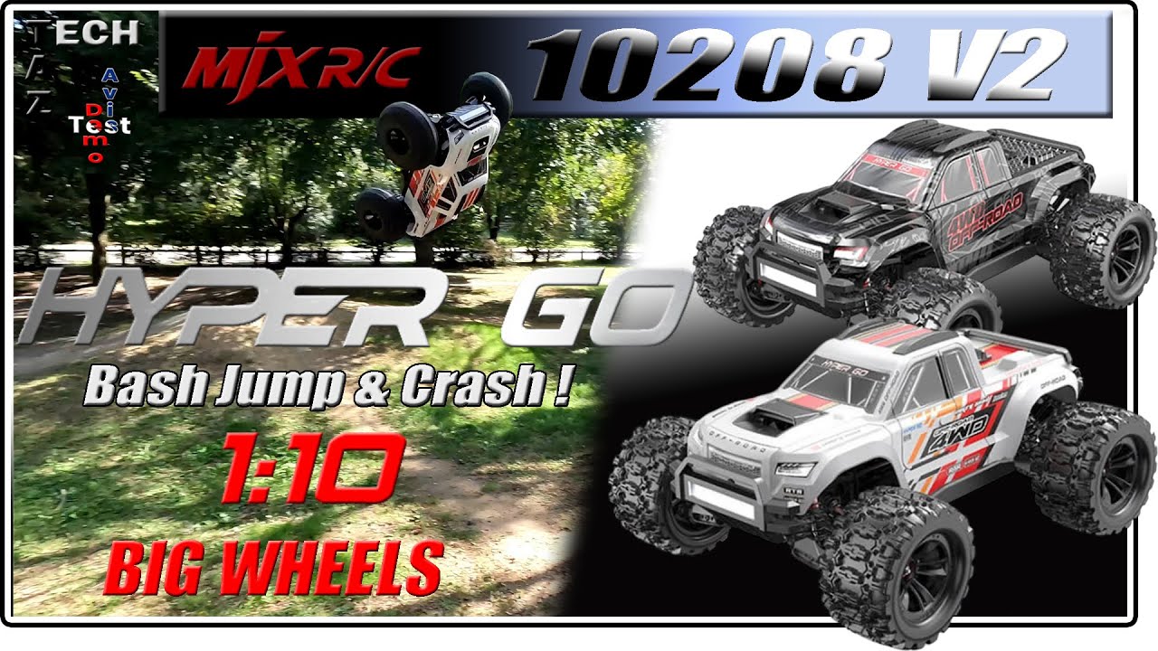 MJX HyperGo 10208 - 1/10 Bash Jump & Crash - J'ai tout fais pour la casser !