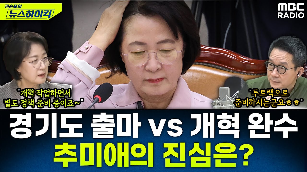 [뉴스하이킥] '경기도지사 출마설' 추미애 