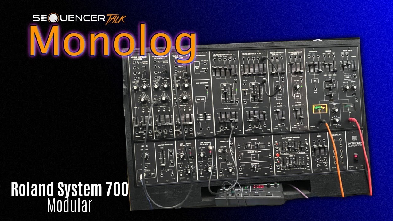 Roland System 700 Modular Synthesizer - SequencerTalk Monolog - Depeche Mode und NItzer Ebb in a Box