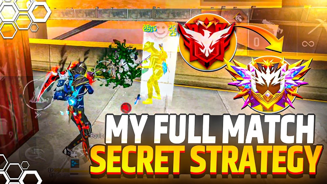 My Full Match Secret Strategy 🔥| Grandmaster Top 1 Pushing In Solo 