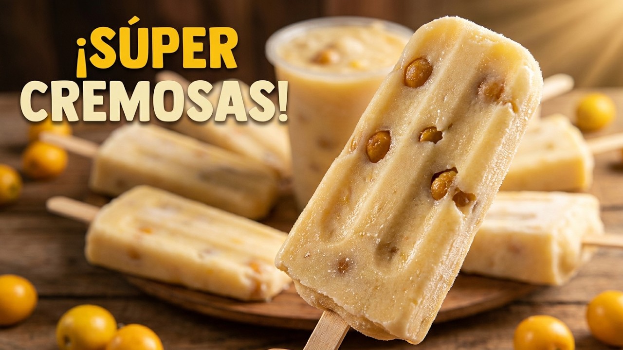 🤔 ¿Has probado las paletas de leche de nance más cremosas que existen? 🍨