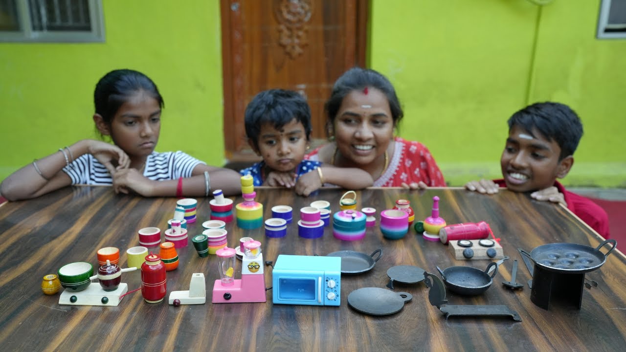 புதுசா வாங்கின Miniature Cooking Set  | இனிமேல் வித விதமா சமைக்க போறோம்  !!