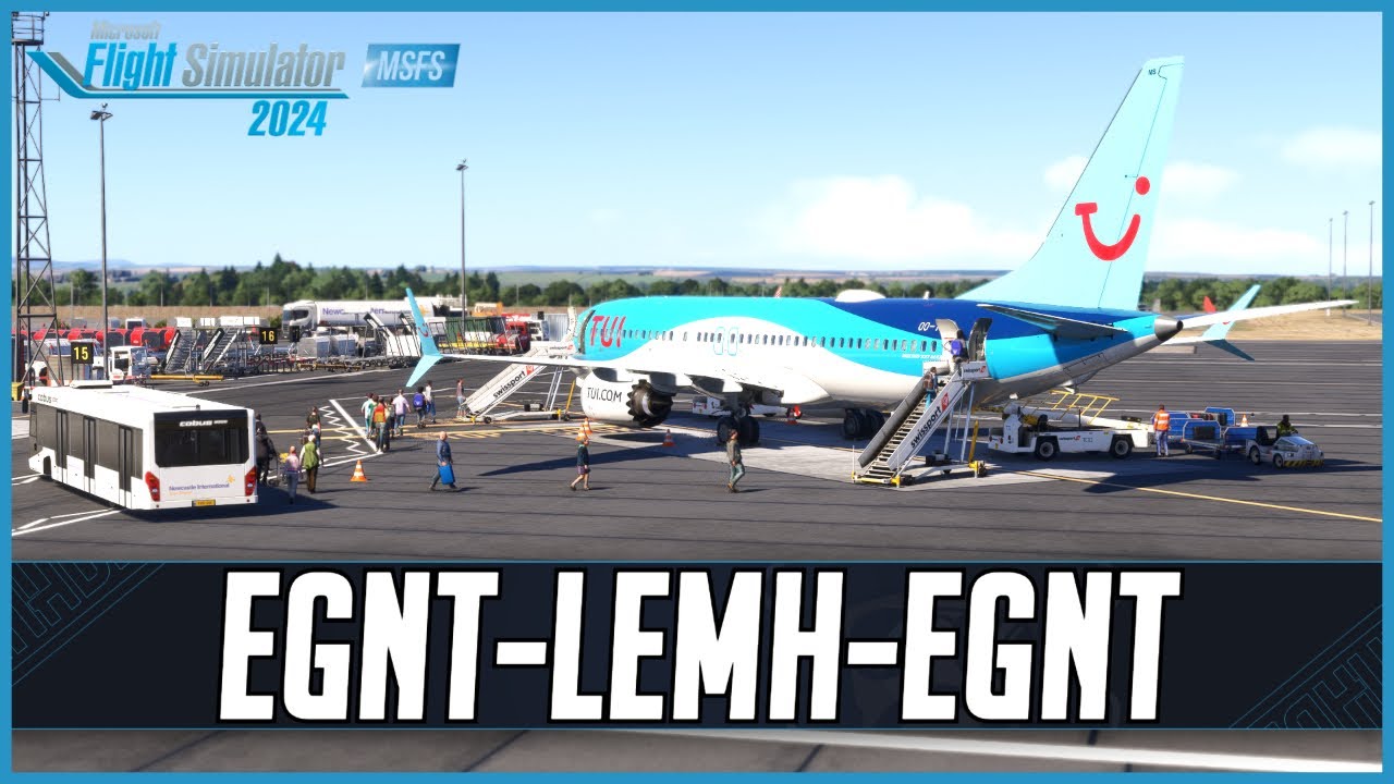 iFly MAX8 in MSFS2024 | RW Profiles Newcastle - Menorca (Round-trip) | Real World TUI OPS  | VATSIM
