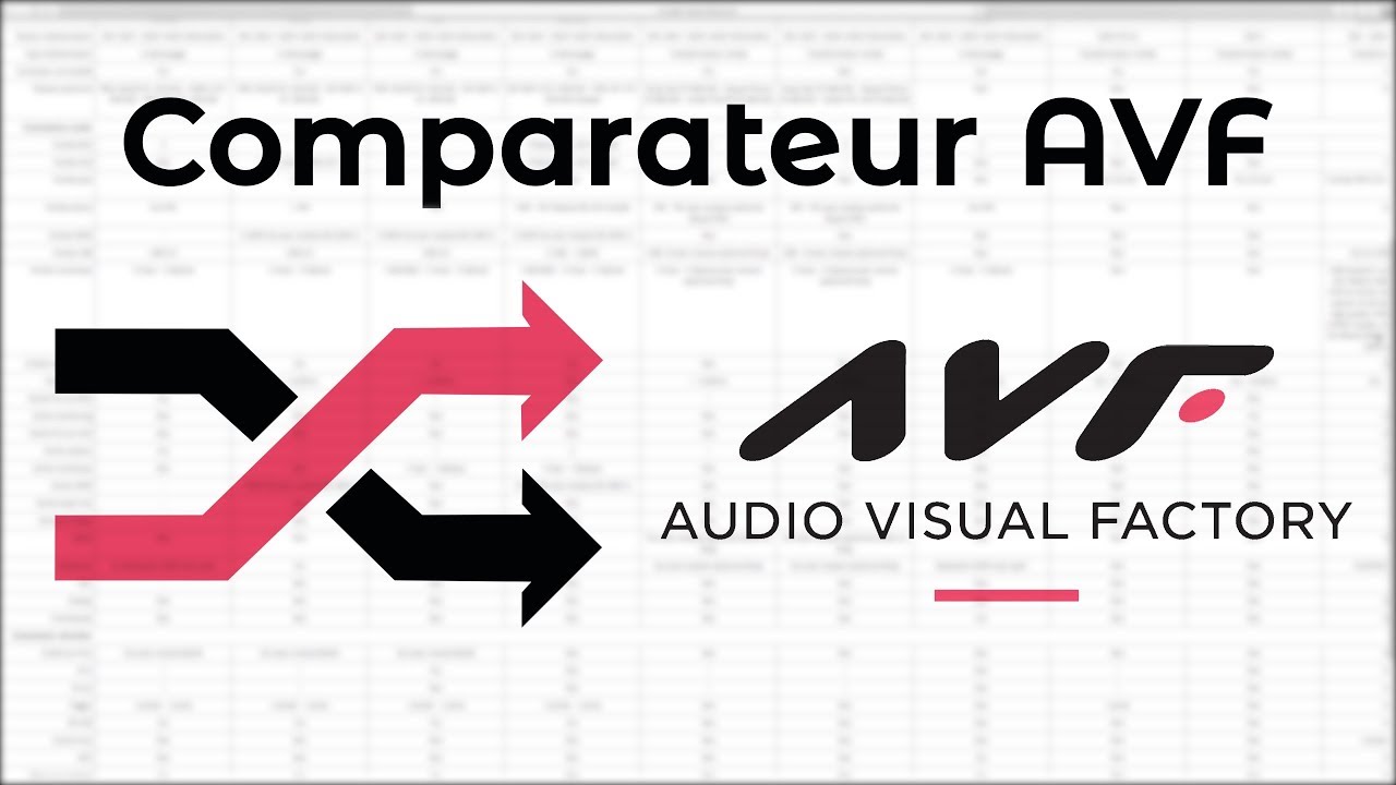AUDIO VISUAL FACTORY - D&Eacute;COUVREZ NOTRE FABULEUX COMPARATEUR