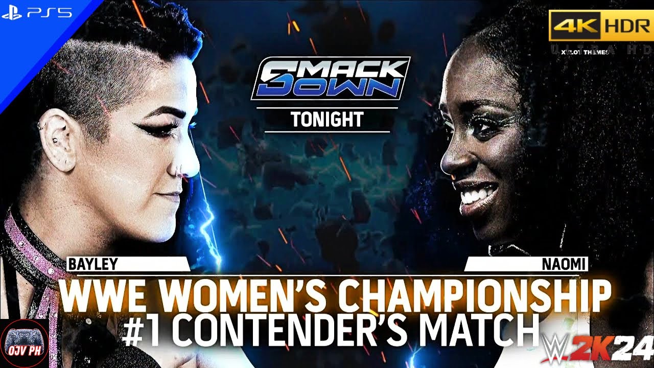 WWE 2K24 (PS5) - BAYLEY vs. NAOMI | SMACKDOWN, SEP. 27, 2024 [4K 60FPS]