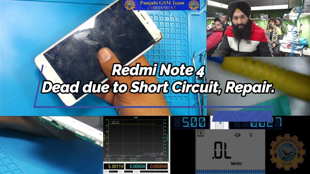 Redmi Note 4 Dead due to Short Circuit, Repair.