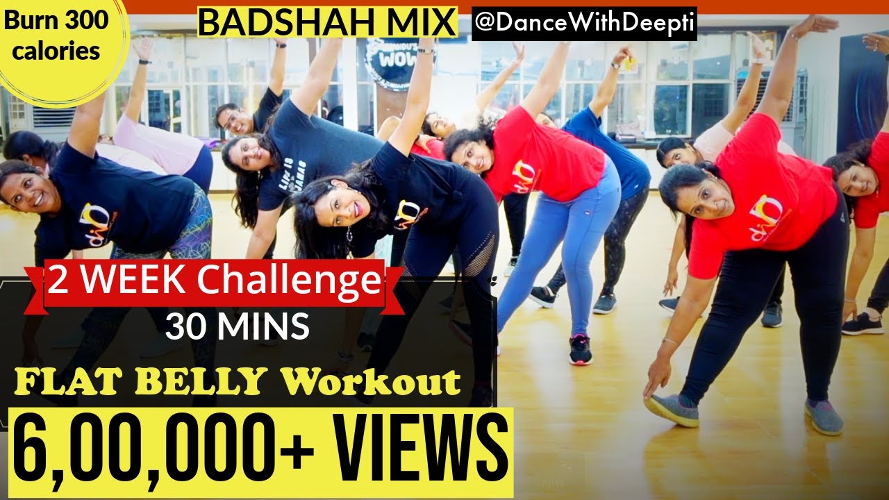 DWD114 - 30mins Daily BELLY FAT BURN Workout | Easy Exercise to Lose weight 3-5kgs #dancewithdeepti