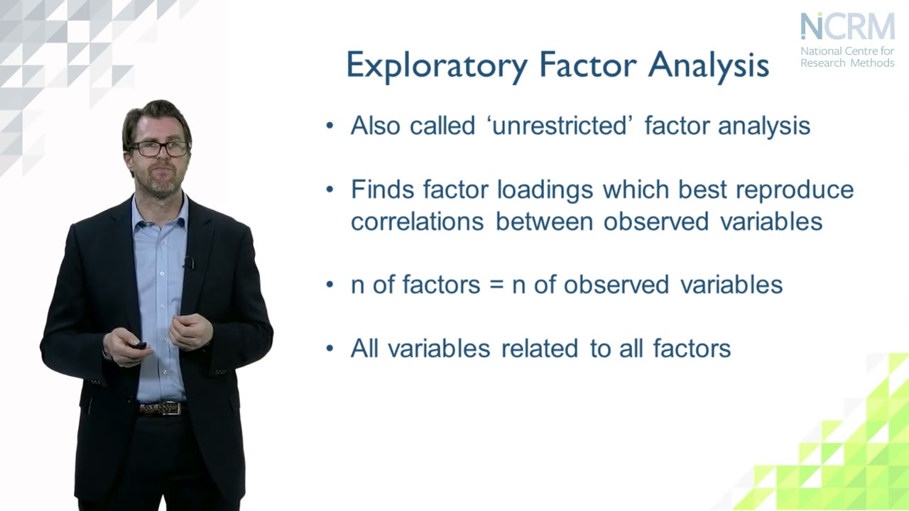 3  Confirmatory Factor Analysis  Patrick Sturgis part 3 of 6