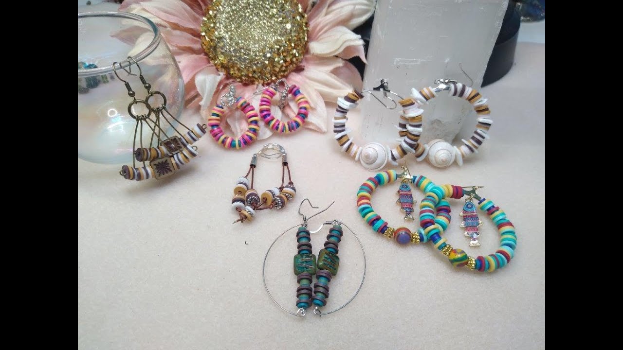 6 MORE Pair Of Heishi Earrings To Make For Summer