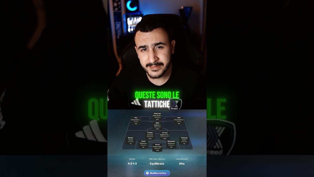 TATTICHE DEL MIO 4213 SU FC 26 #fc26 #easportsfc #tattiche #proplayer #divisionrivals