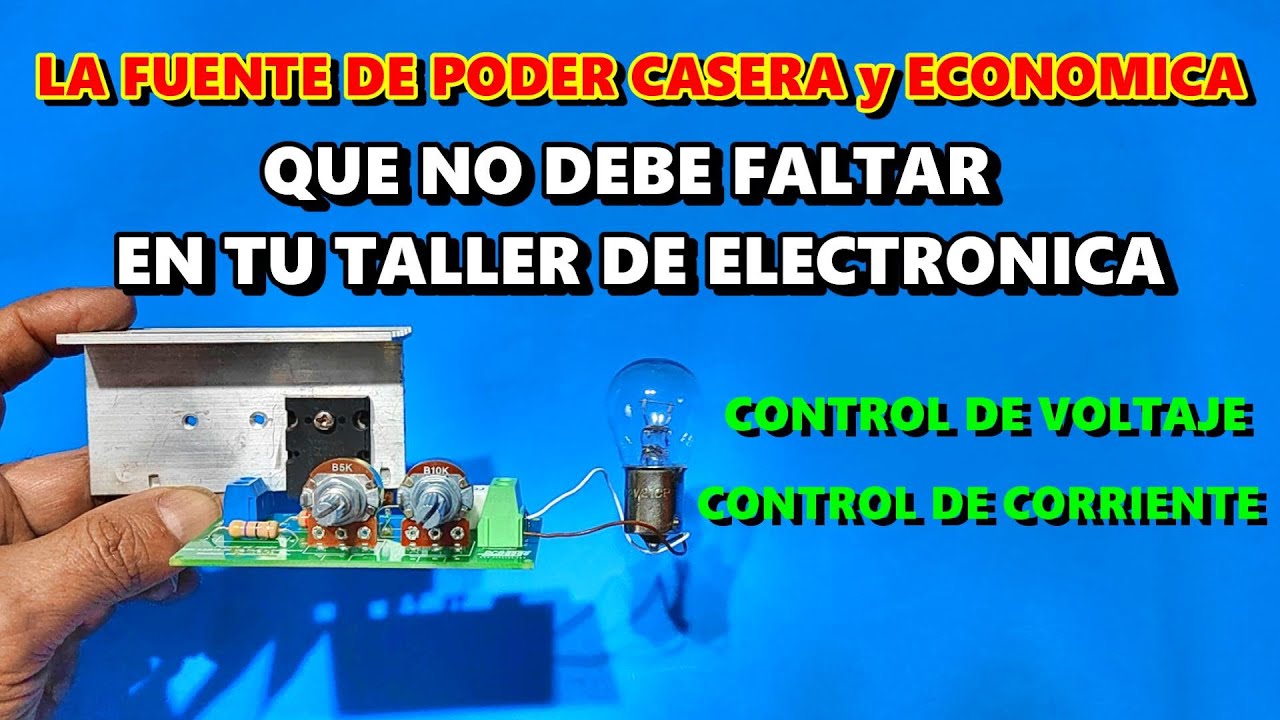 ✅ SI ERES UN BUEN ELECTRONICO DEBES CONSTRUIR ESTA 👀 👉FUENTE CON CONTROL DE VOLTAJE y CORRIENTE
