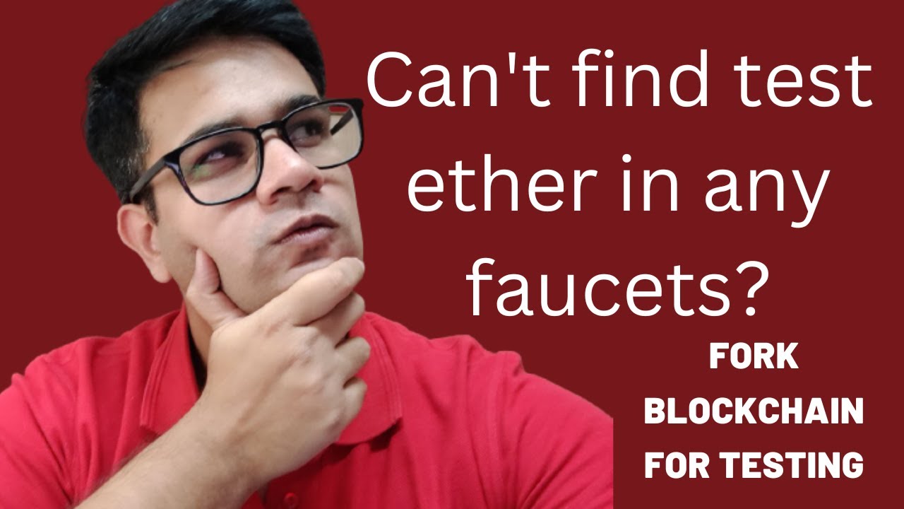 Faucet not working?! Fork blockchain with a local node for testing