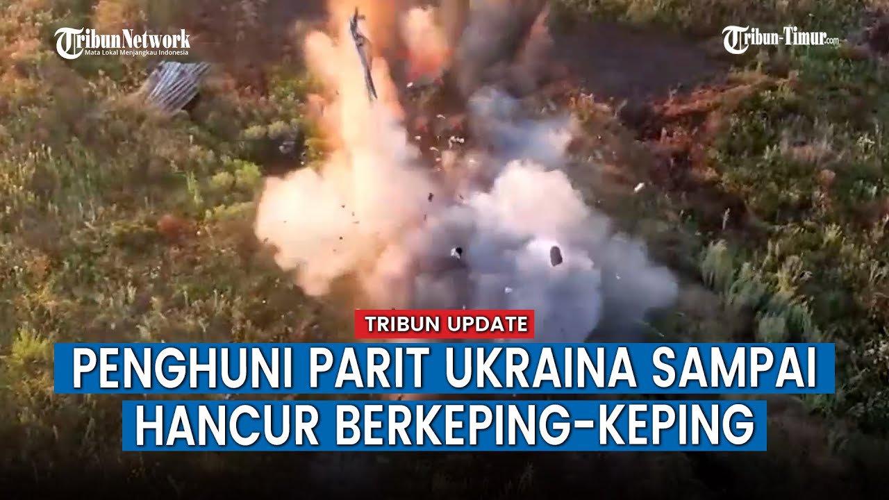 FULL Drone Rusia Libas Habis Kendaraan Militer dan Parit-parit Angkatan Bersenjata Ukraina