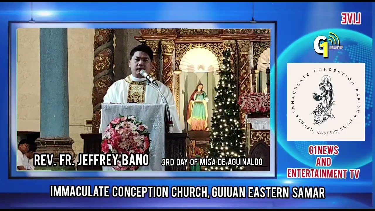 An maupay nga sumat ni Rev. Fr. Jeffrey Bano, Immaculate Conception Parish Church Guiuan, E. Samar.