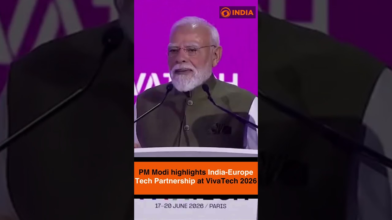 PM Modi highlights India-Europe Tech Partnership at VivaTech 2026