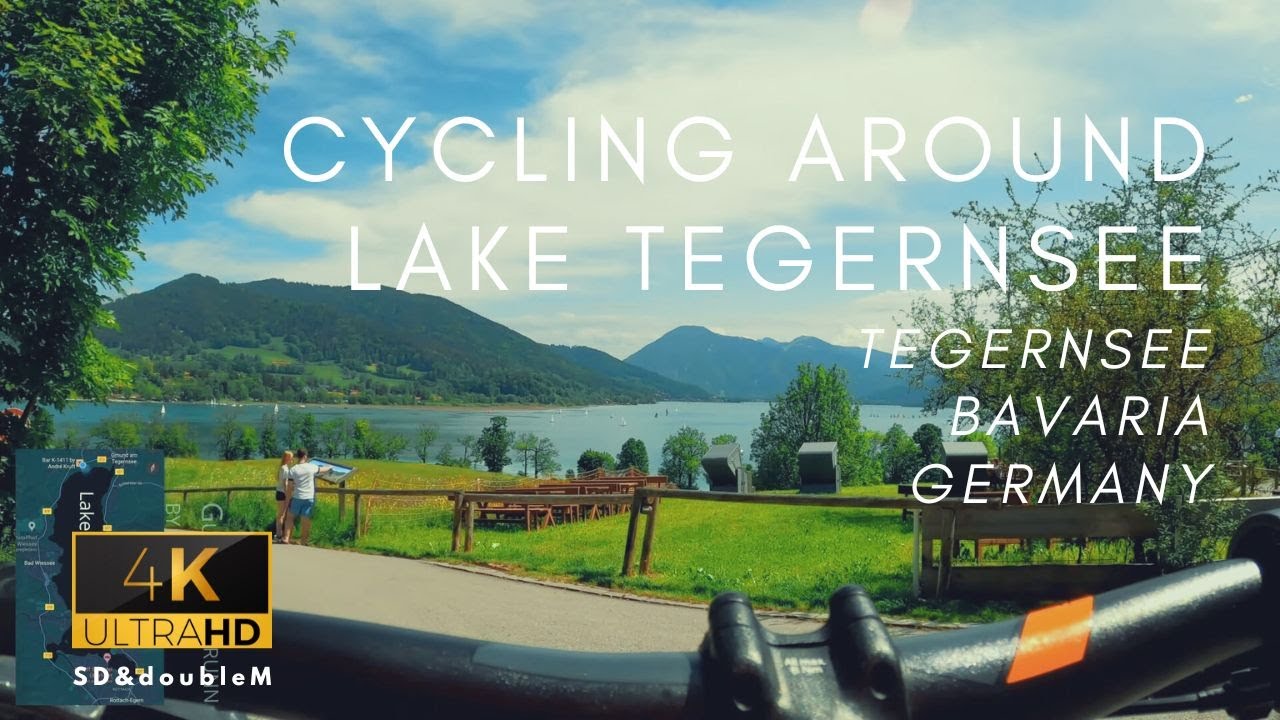 Cycling around Lake Tegernsee / Bavaria / Germany / 4K