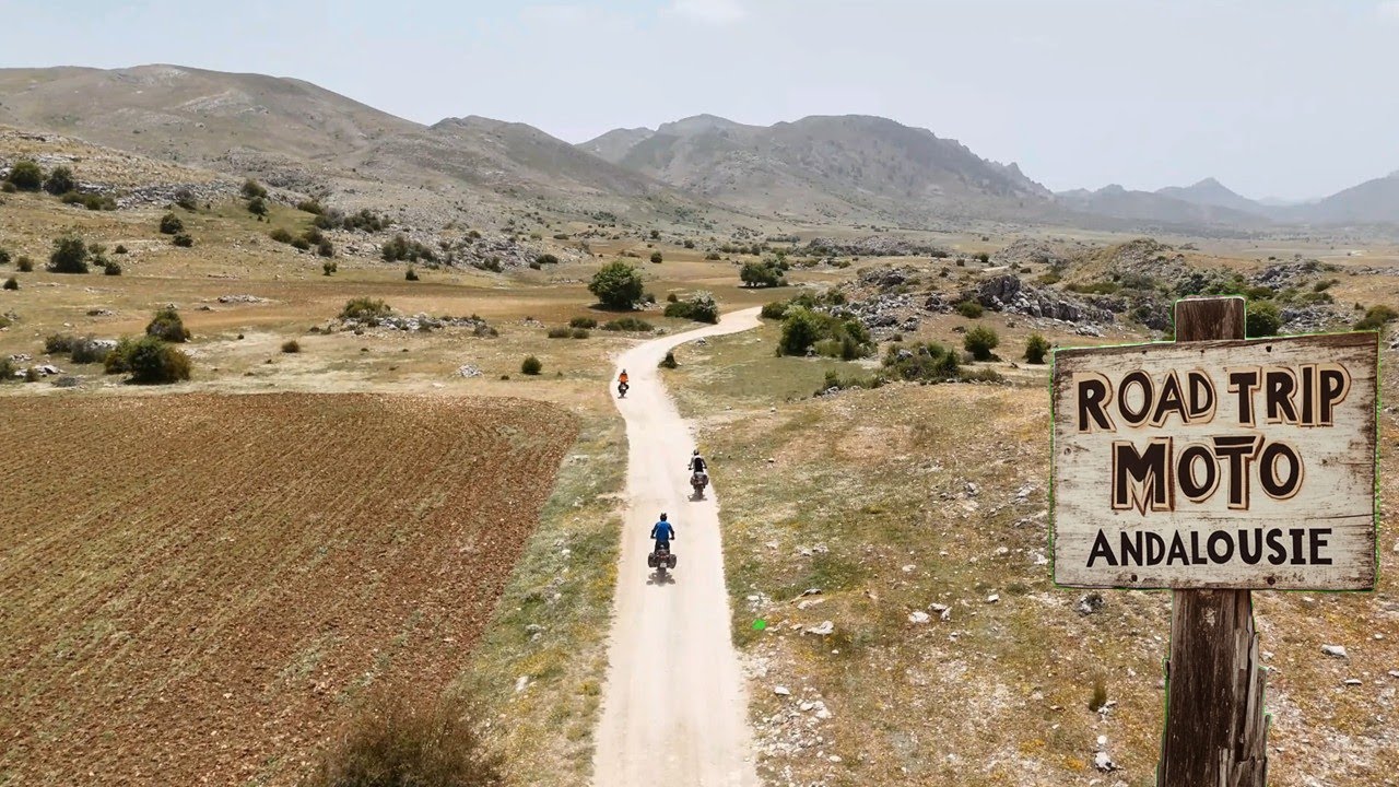 Road trip moto en Andalousie, Espagne, off road, 1 500 km,  Go Pro   Dji mini pro 4 + traces GPX