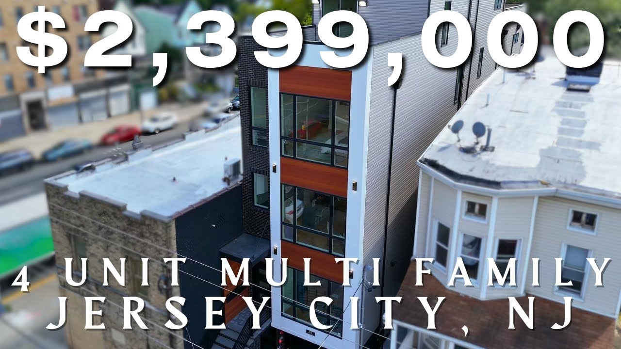 TOUR a BREATHTAKING $2,399,000 Million Dollar Jersey City FOUR UNIT HOUSE w NYC VIEWS in NJ | MULTI