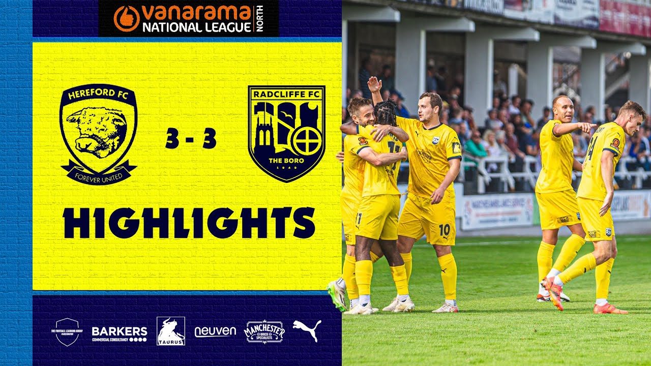 RFC | Hereford FC vs Radcliffe FC - Highlights