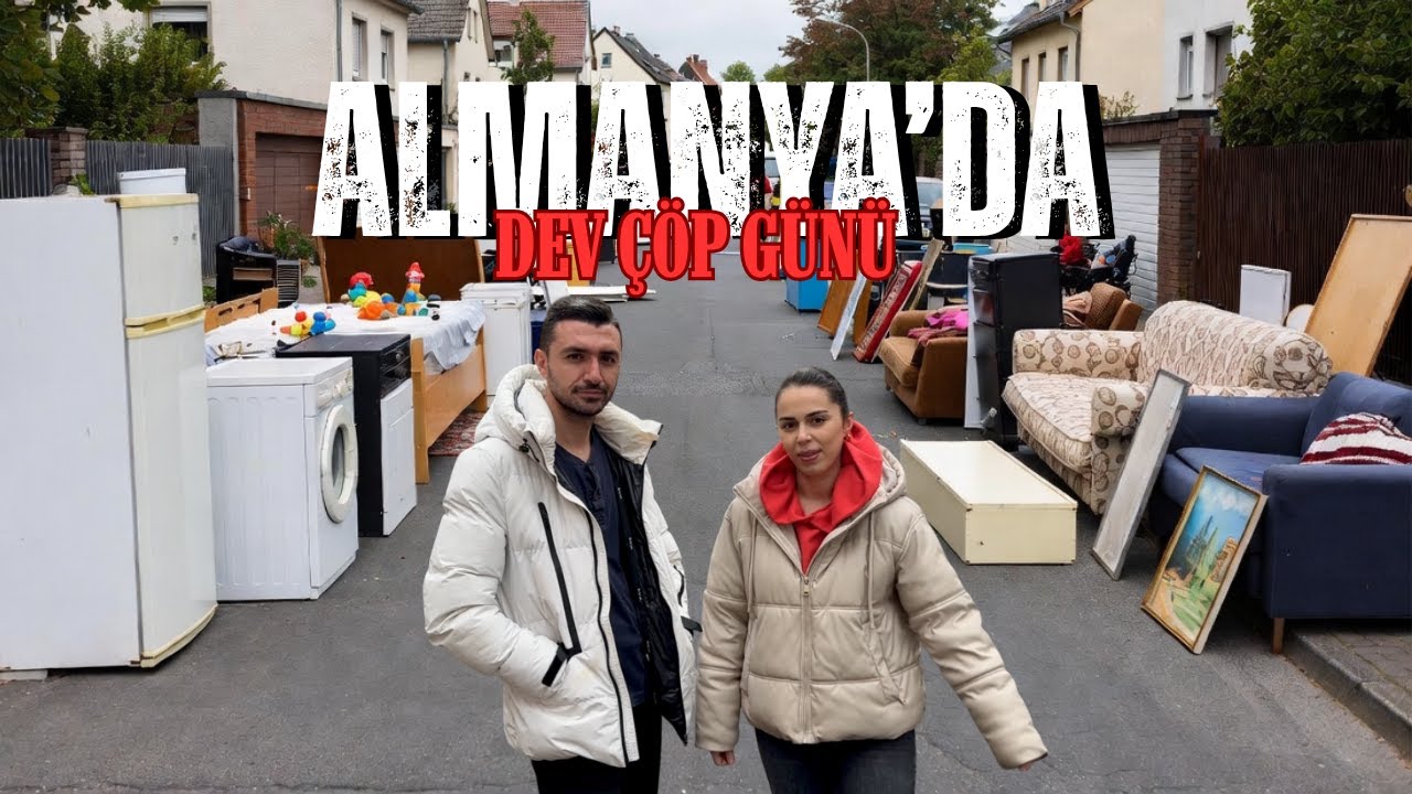 ALMANYA'DA ÜCRETSİZ EV EŞYASI AVI ! & Yılda Sadece 2 Kez !  , Neler Bulduk?