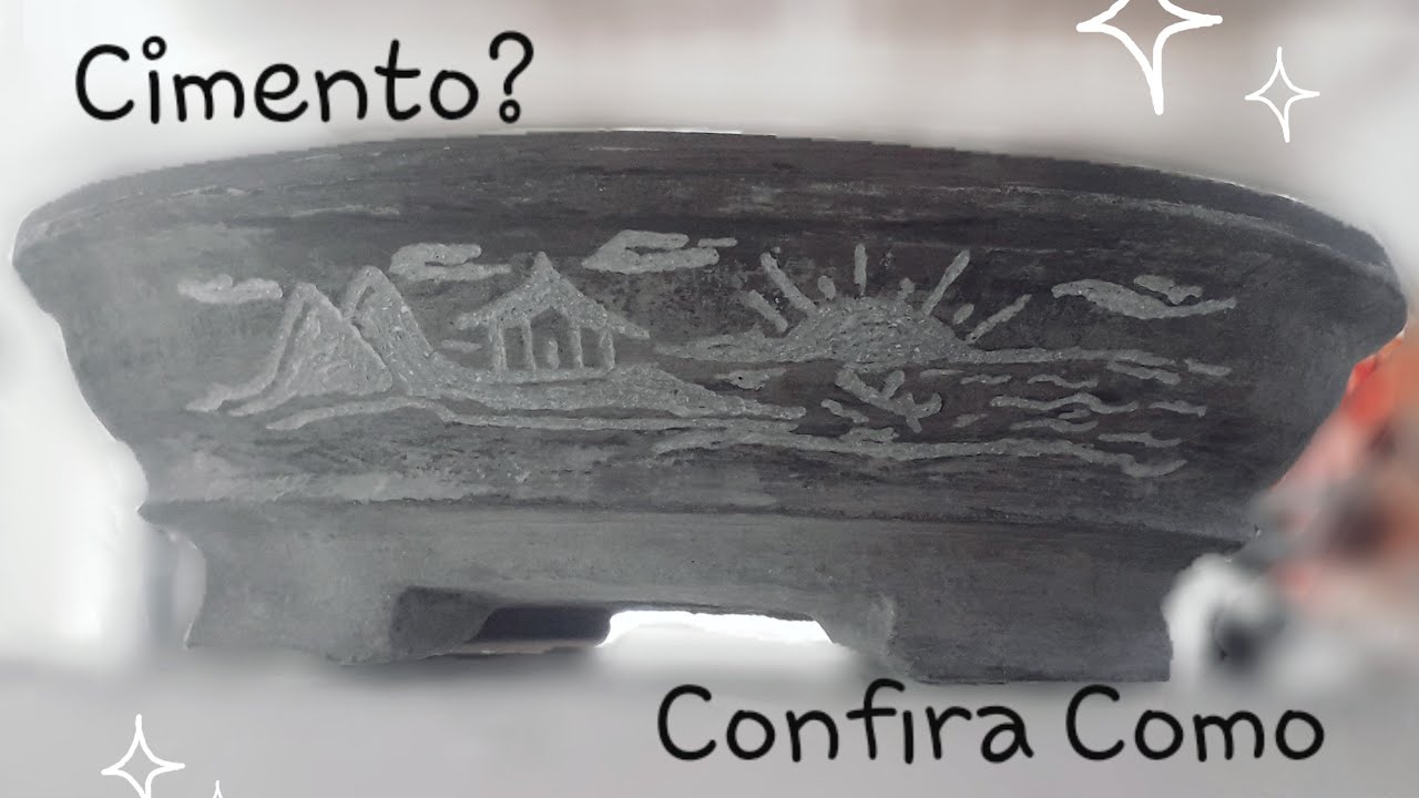 Como Fazer um Belíssimo Vaso de Bonsai de Cimento - VÍDEO 1