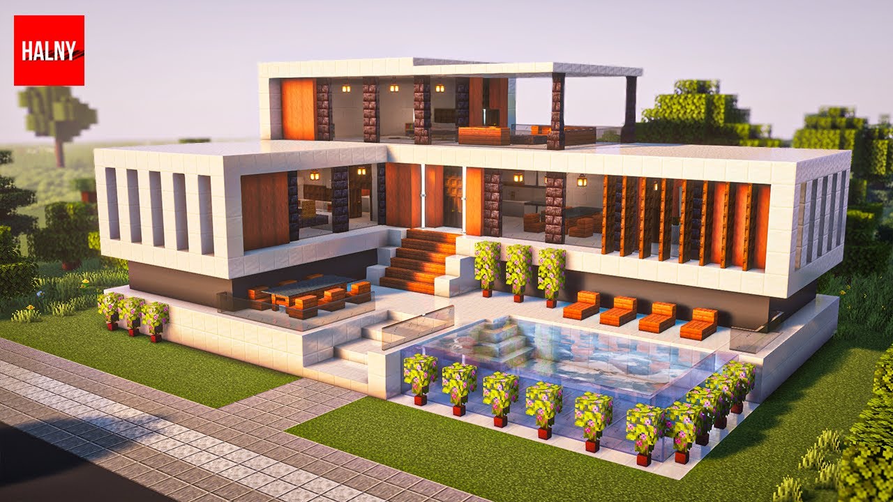 How to build a mansion in minecraft step by step