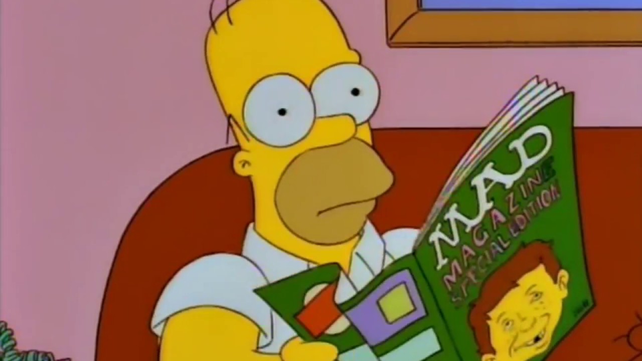 Homer Simpson Mad Magazine