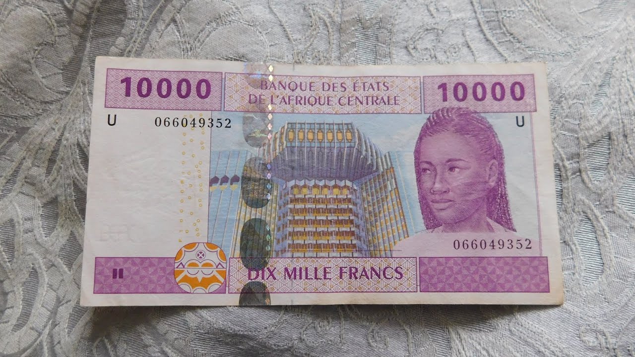 Central African 10,000 CFA Franc Banknote! #WORLDBANKNOTES