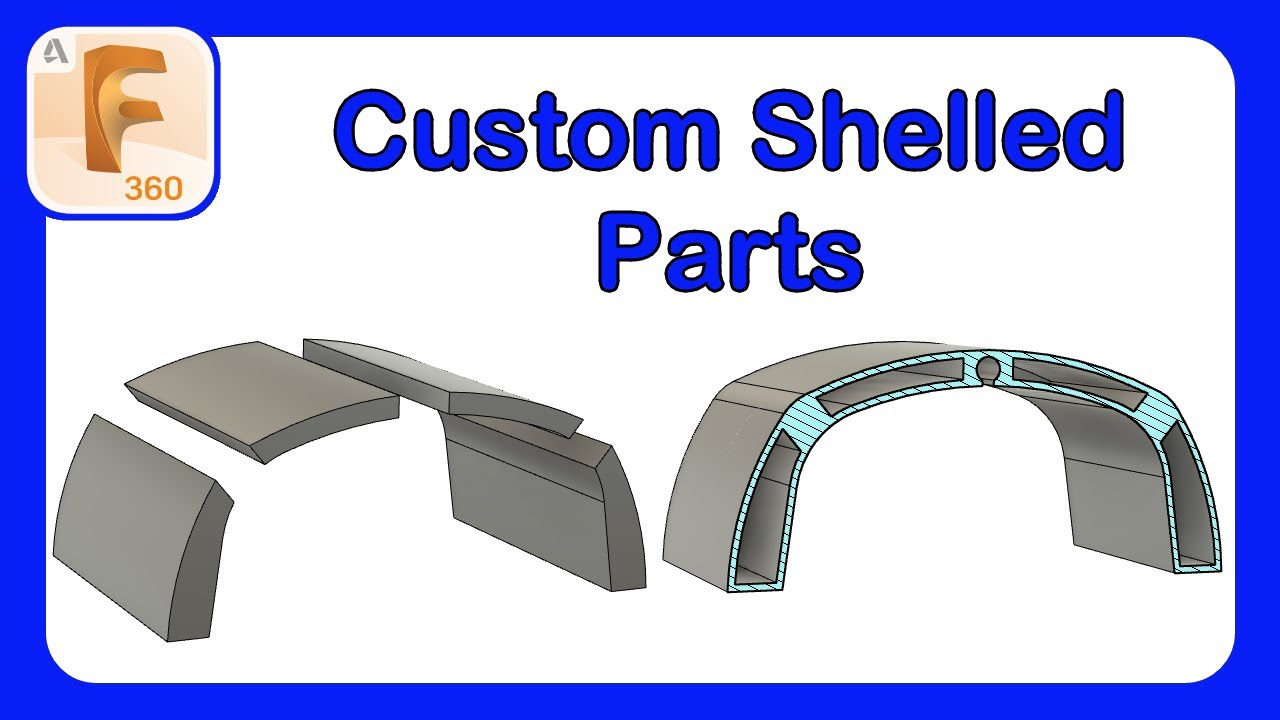 How to Create a Custom Shell Feature | RC Airplane Design | How To | #fusion360 #rcplane