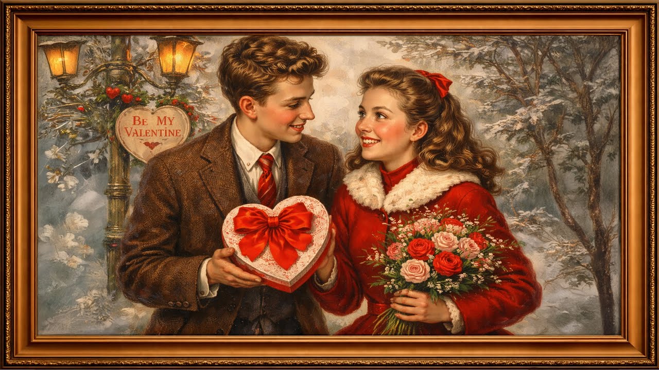 Valentines Pictures Digital Art With Frame (no music)