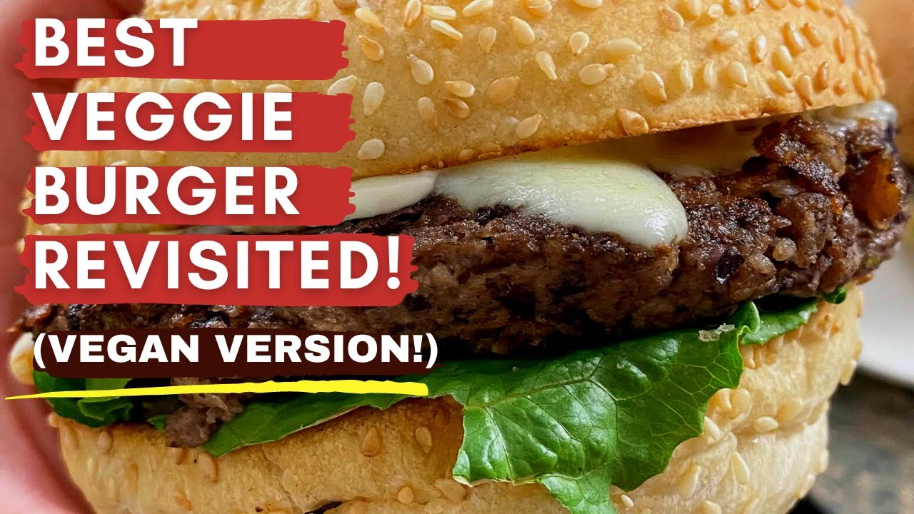 VEGAN MUSHROOM WALNUT BURGERS - My Fave Veggie Burger, 100% Plant-Based