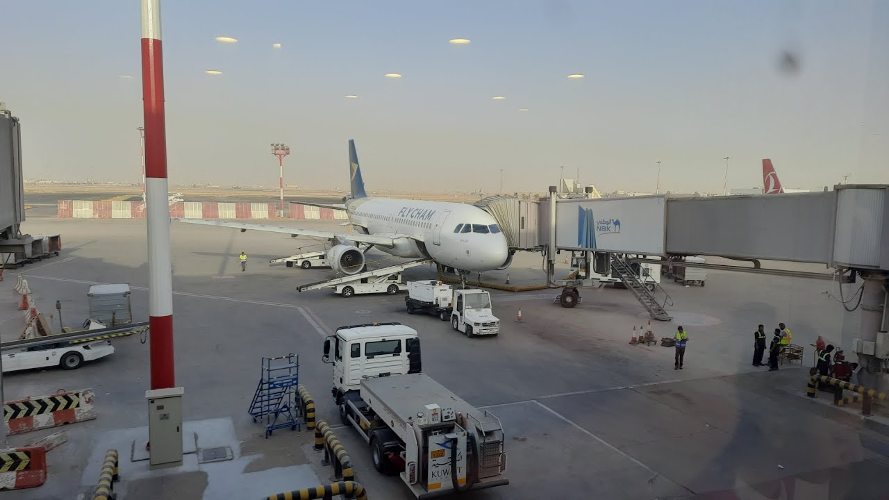 الإقلاع من الكويت KWI إلى دمشق DAM - شركة فلاي الشام XH708 - a320(YK-BAA) - الخميس 3 July 2025