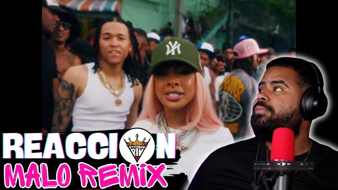 (reacción) YAILIN LA MAS VIRAL FT POLO JOA - MALO (VIDEO OFICIAL) REMIX