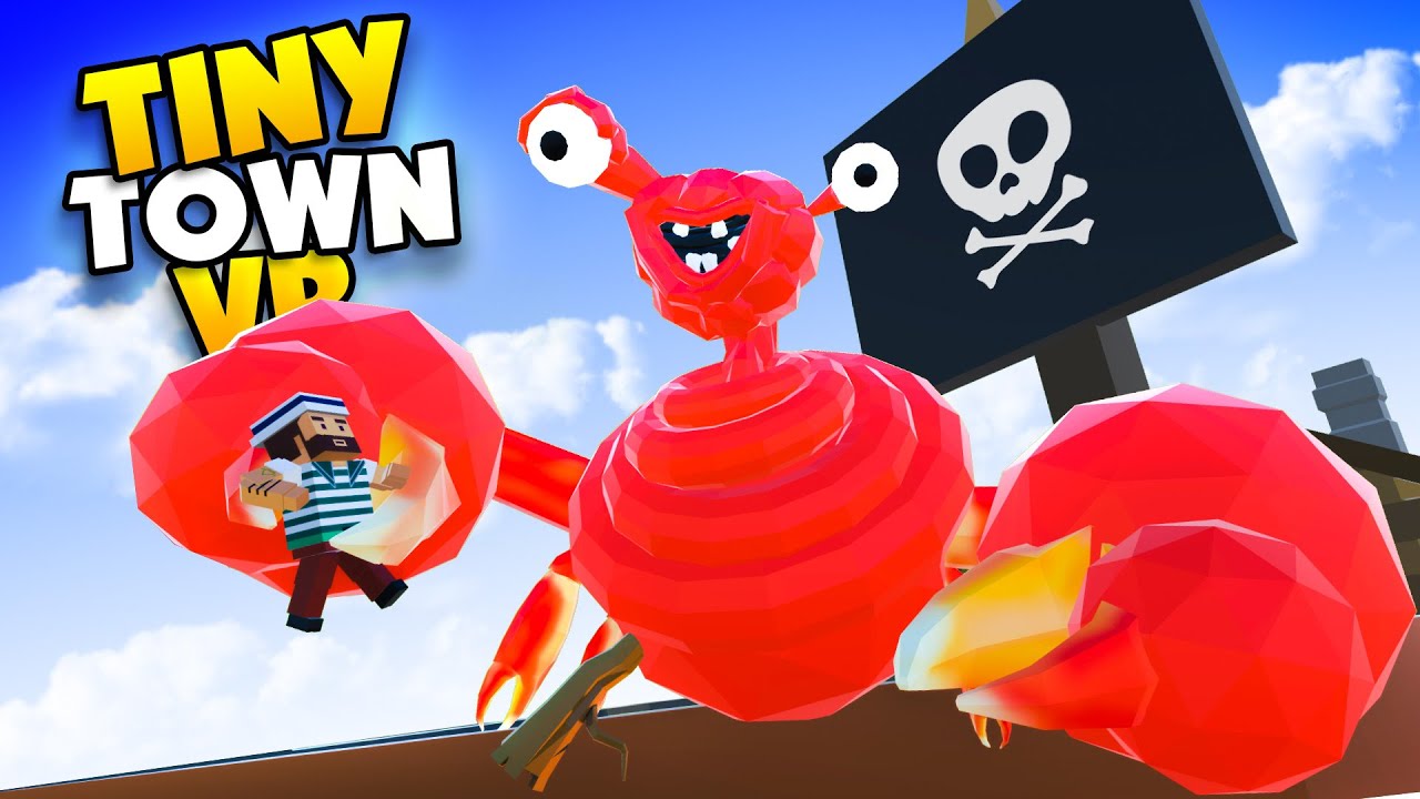ADMIRAL KRUSTY Crashes his Pirate Ship Into Tiny Town!