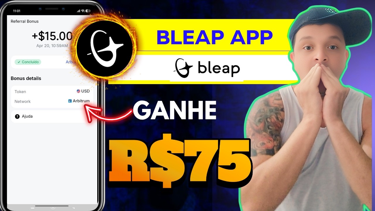 🚨 URGENTE! APP PAGANDO $15 USDC (R$75) POR CONVITE &ndash; CONHE&Ccedil;A O BLEAP