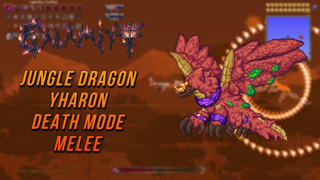 Terraria Calamity - Jungle Dragon, Yharon - Death Mode - Melee