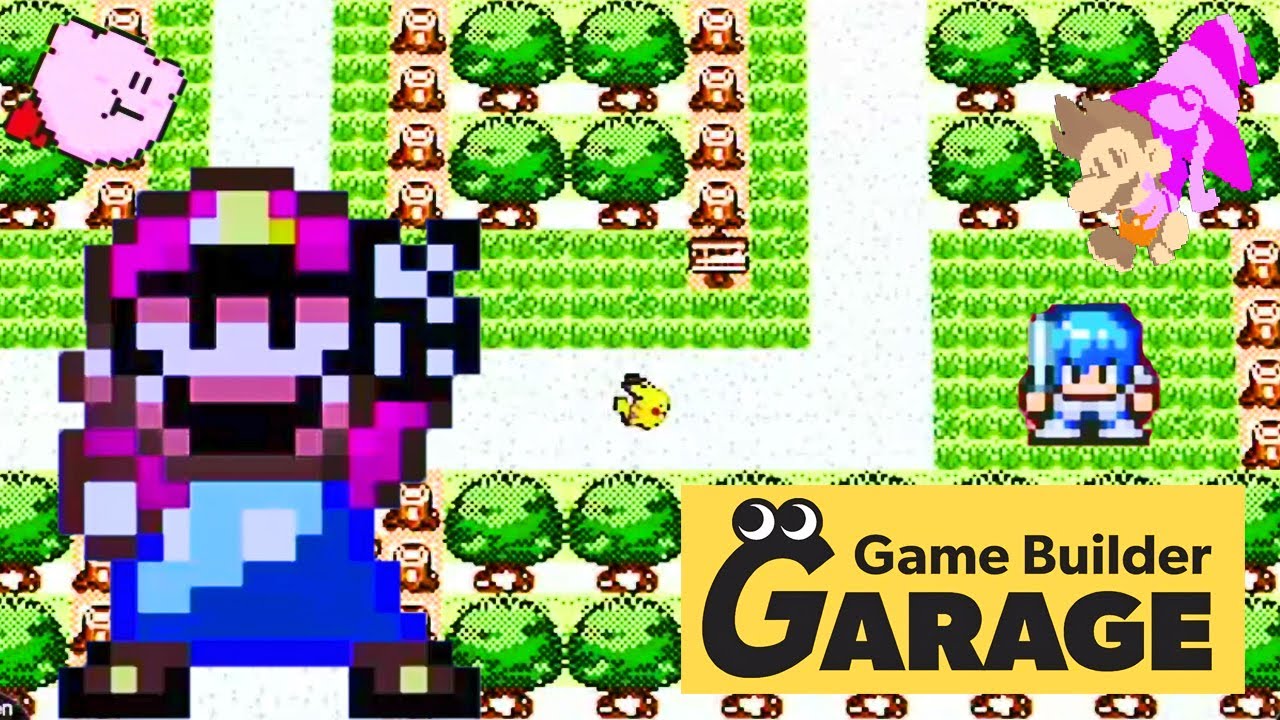 Super Mario World, Pokémon Pikachu, an RPG & Kirby Game Builder Garage Games