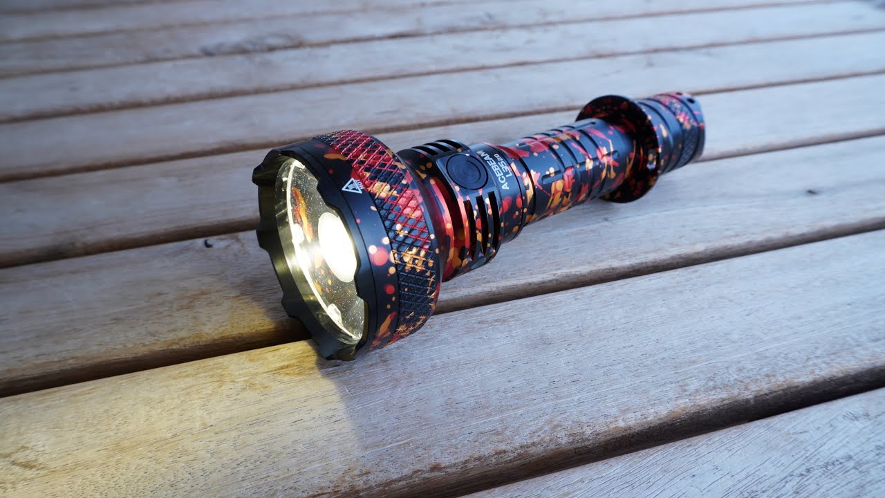 Acebeam L35 2.0 4000K Halloween Camo Review | 5000 Lumens Tactical Flashlight