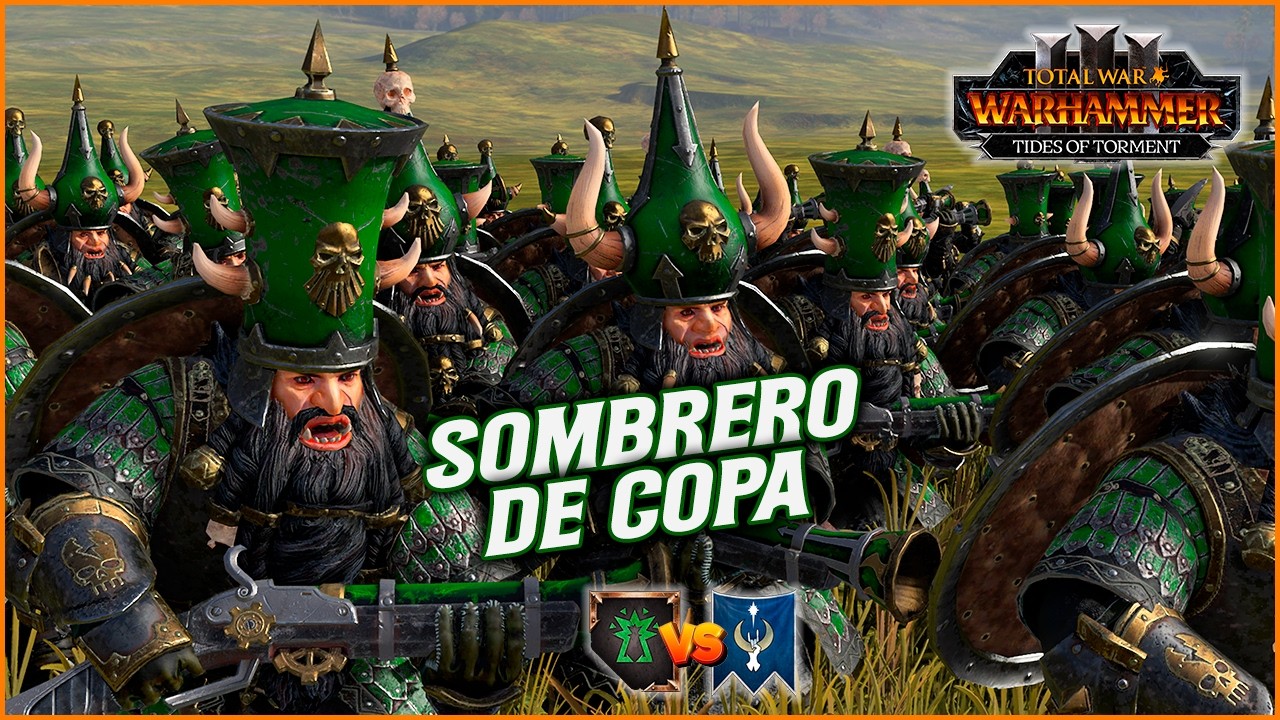 🎩 SOMBRERO de COPA - Batalla Conquista Total War Warhammer 3