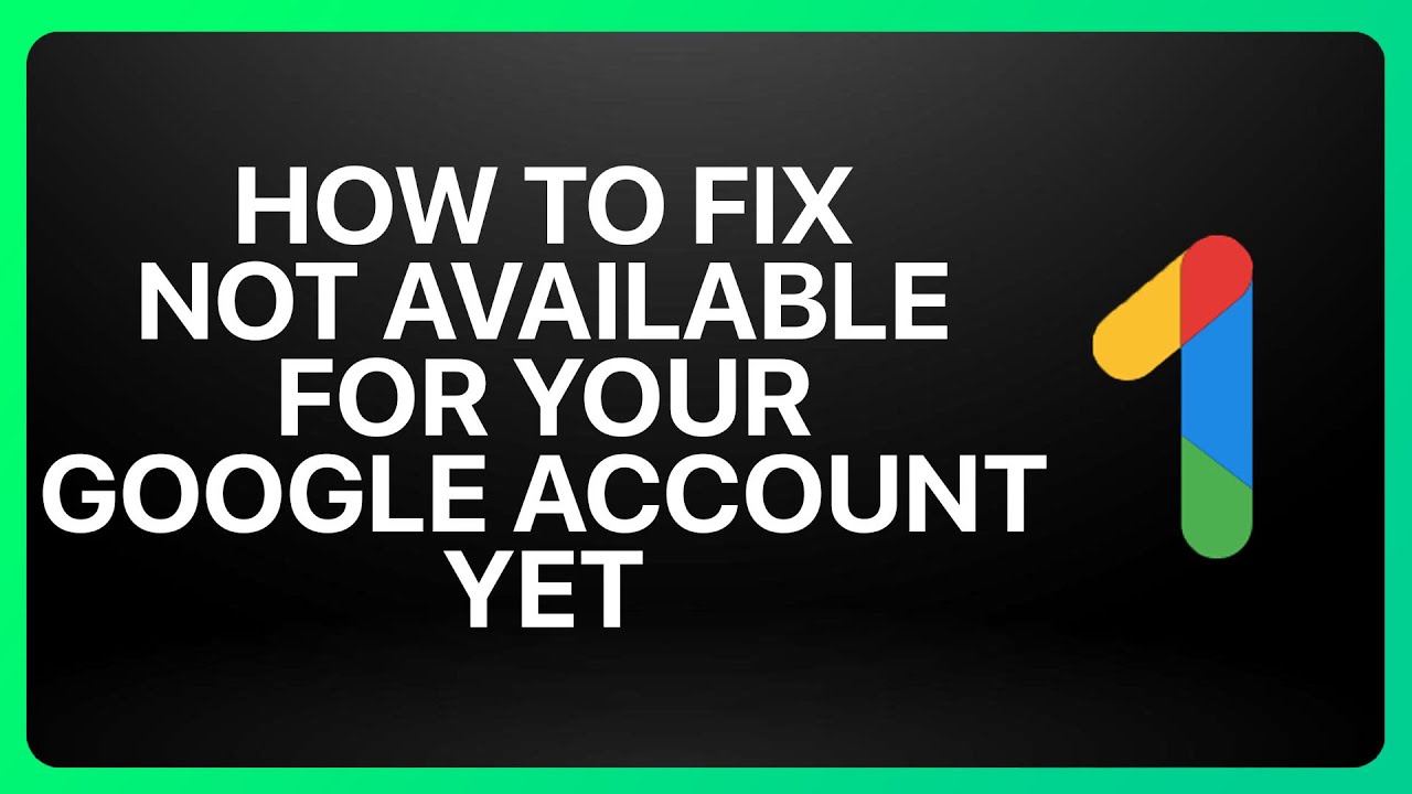 Как исправить ошибку «Google One пока недоступен для вашего аккаунта Google»: руководство