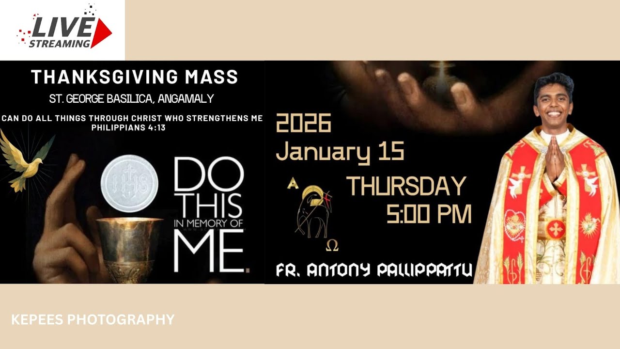 FIRST HOLY QURBANA  || Fr. ANTONY PALLIPPATT || 15/01/2026 || Livestreaming