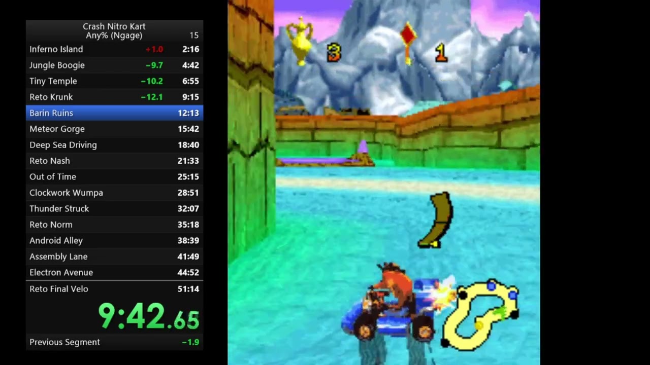 Crash Nitro Kart Speedrun Any% (NGAGE) 