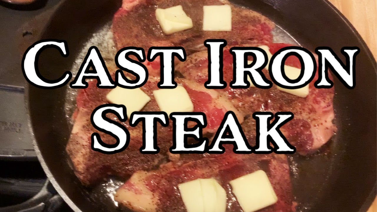 The Perfect Meal! Cast Iron Steak & Smashed Potatoes
