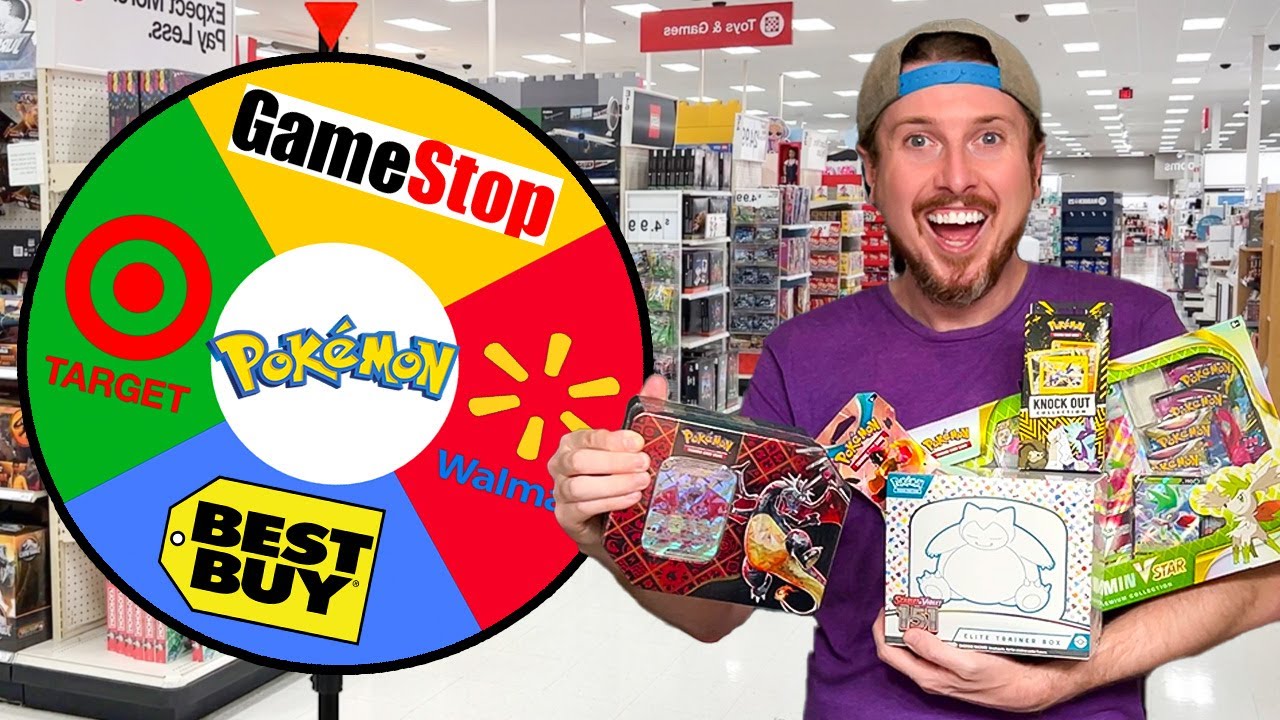 Spin The Wheel & BUY Pokemon Cards in WHATEVER Store It Stops On!