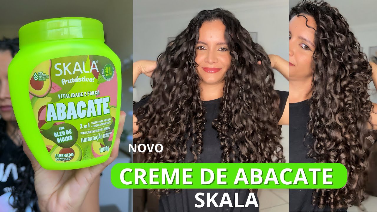 TESTEI O CREME DE ABACATE DA SKALA 